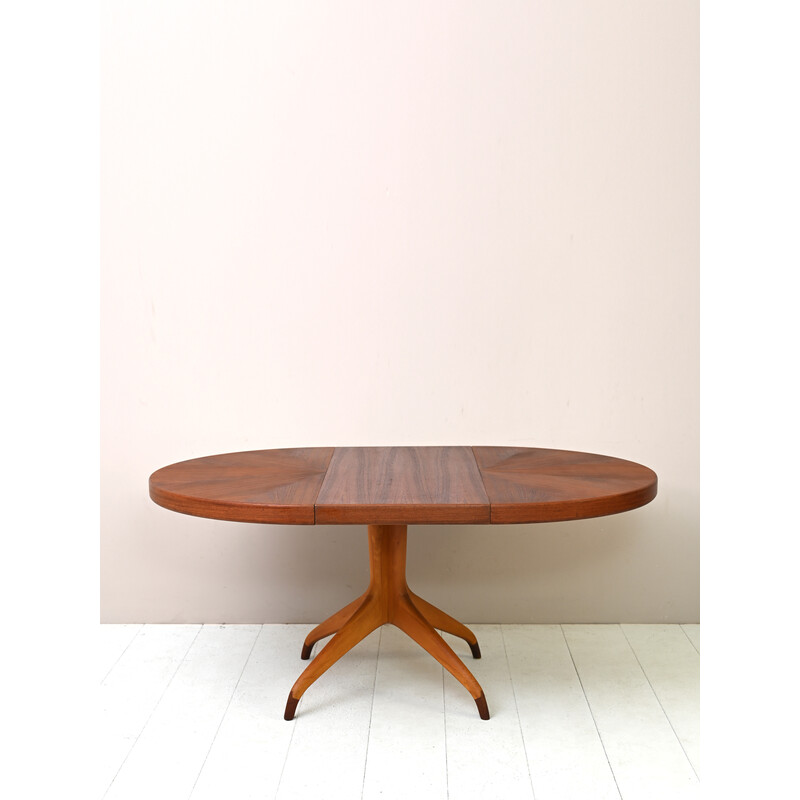 Scandinavian vintage table in teak and pine by David Rosen for Nordiska Kompaniet