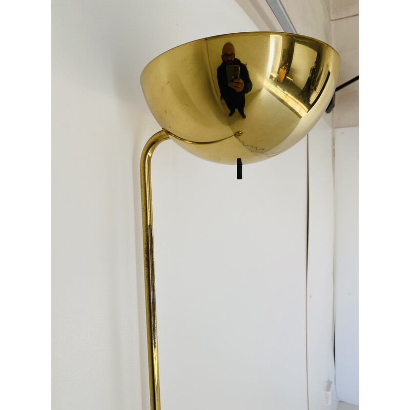 Vintage gold floor lamp by Barbieri Marianelli for Tronconi, Italy 1980s