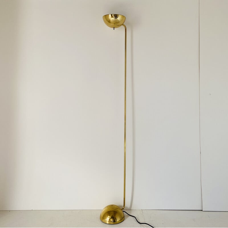 Vintage gold floor lamp by Barbieri Marianelli for Tronconi, Italy 1980s
