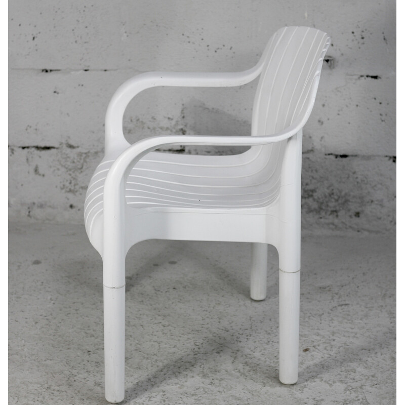 Set aus 6 Vintage-Outdoor-Sesseln "Dangari" aus Kunststoff von Pierre Paulin für Allibert, Frankreich 1980