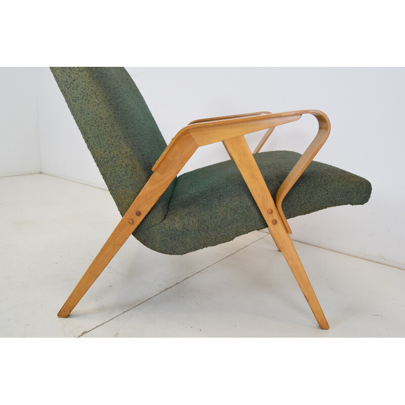 Fauteuil vintage en bois courbé par Frantisek Jirak pour Tatra, Tchécoslovaquie 1960