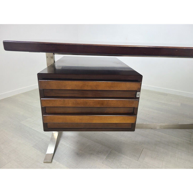 Vintage rosewood corner desk by Gianni Moscatelli, 1970