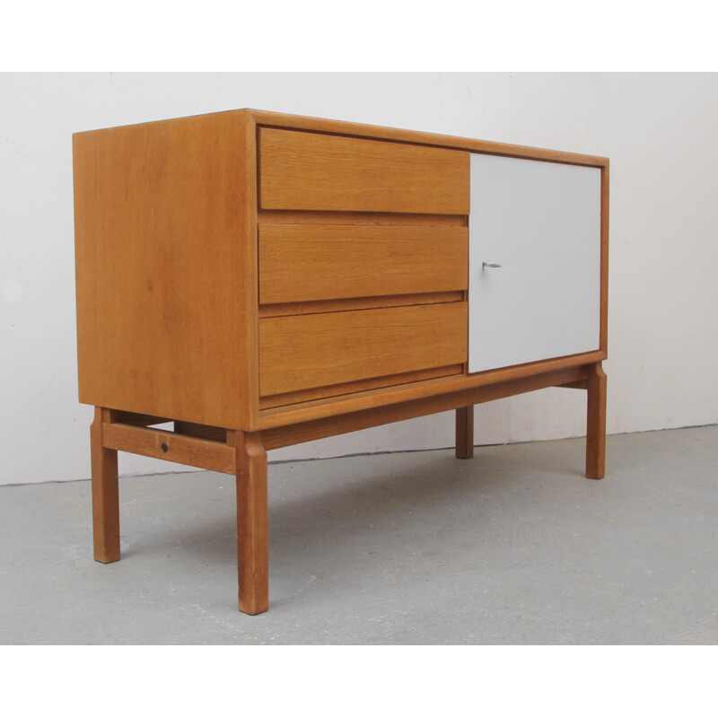 Oakwood and formica sideboard - 1960s