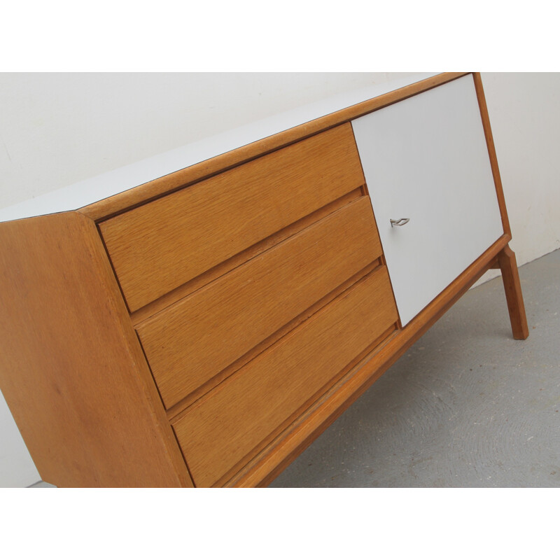 Oakwood and formica sideboard - 1960s