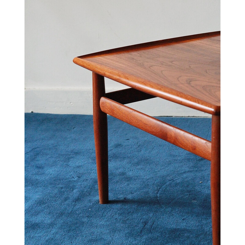 Vintage teak coffee table by Grete Jalk for Glostrup Møbelfabrik, 1960