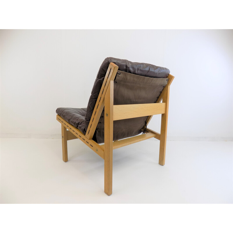Vintage Bruksbo Hunter armchair by Torbjorn Afdal