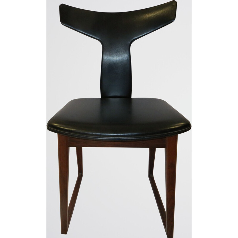 Set of 6 chairs in rosewood, Arne VODDER - 1960s