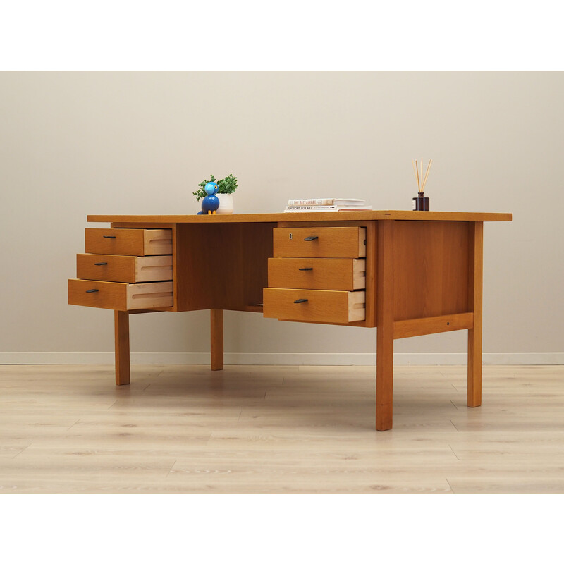 Vintage Danish ashwood desk by Svend Age Madsen, 1960s