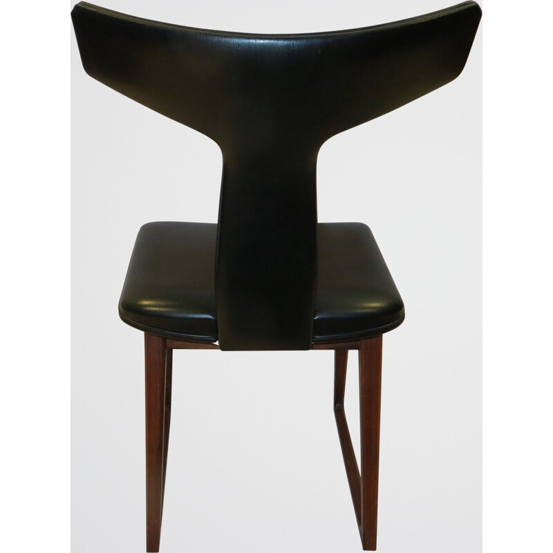 Set of 6 chairs in rosewood, Arne VODDER - 1960s