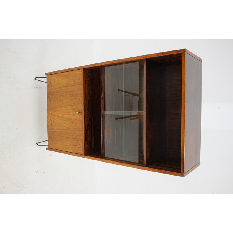 Vintage rosewood bookcase by Poul Hundevad, Denmark 1960s