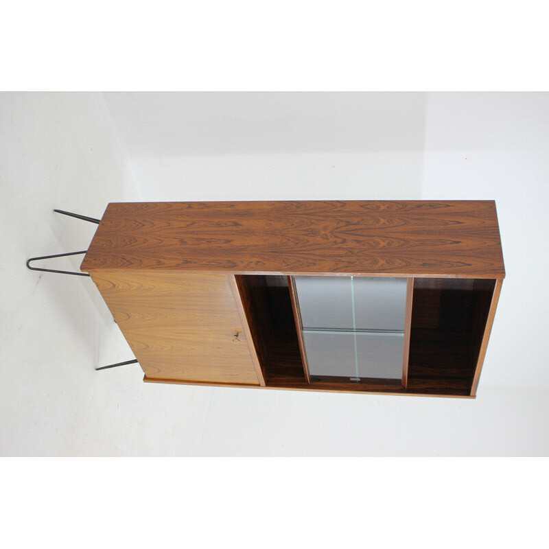 Vintage rosewood bookcase by Poul Hundevad, Denmark 1960s