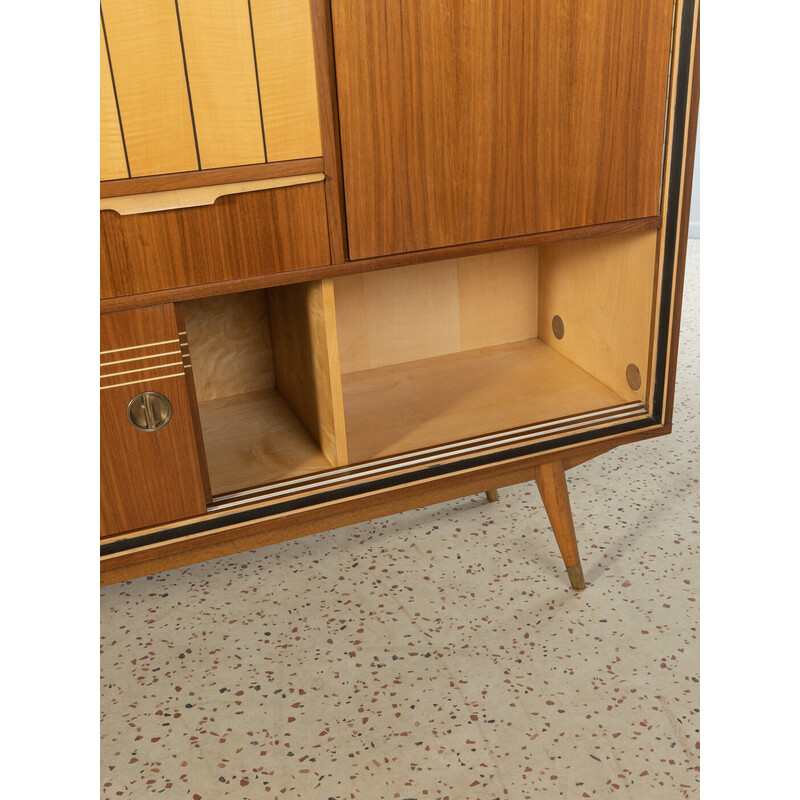 Vintage highboard met vier schuifdeuren, Duitsland 1950