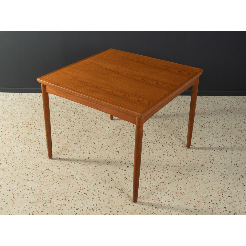 Vintage extendable teak dining table by Poul Hundevad, Denmark 1960s