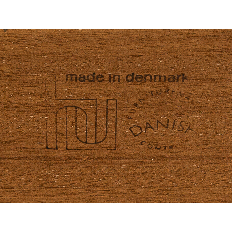 Table vintage extensible en teck de Poul Hundevad, Danemark 1960