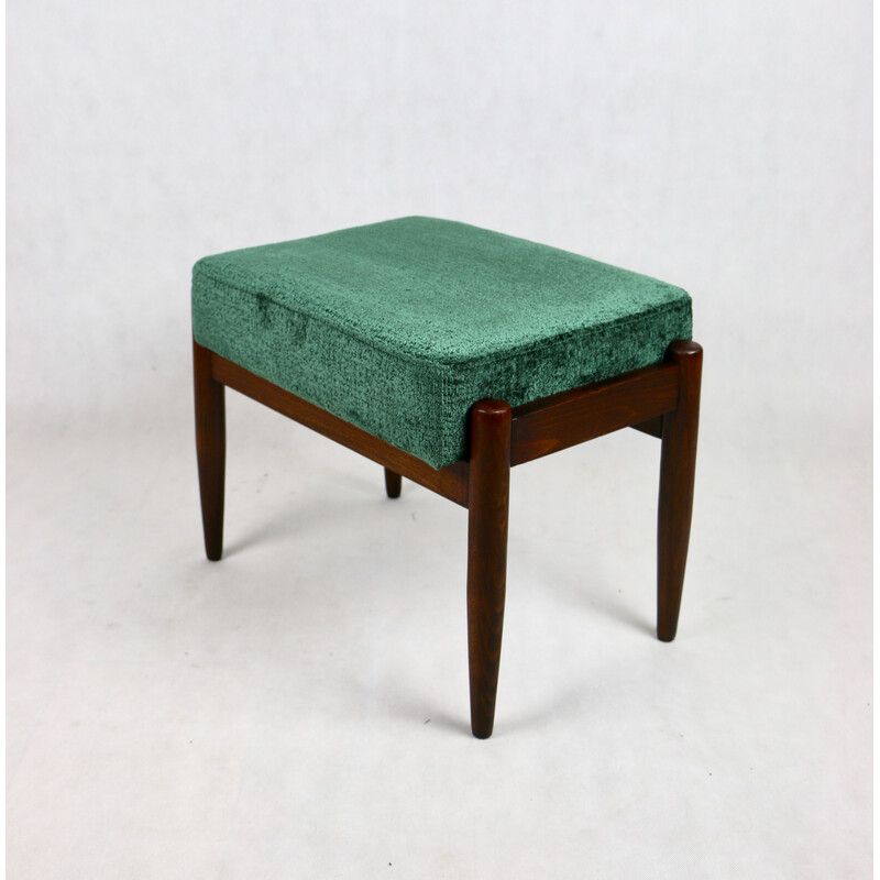 Vintage green stool by Edmund Homa, 1970s