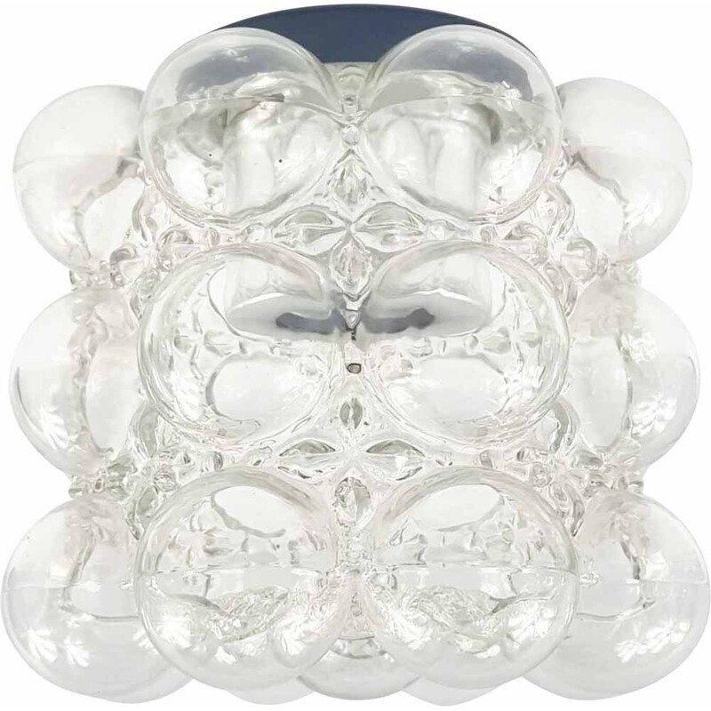 Mid-century bubble glass ceiling lamp by Helena Tynell for Limburg, Germany 1960s