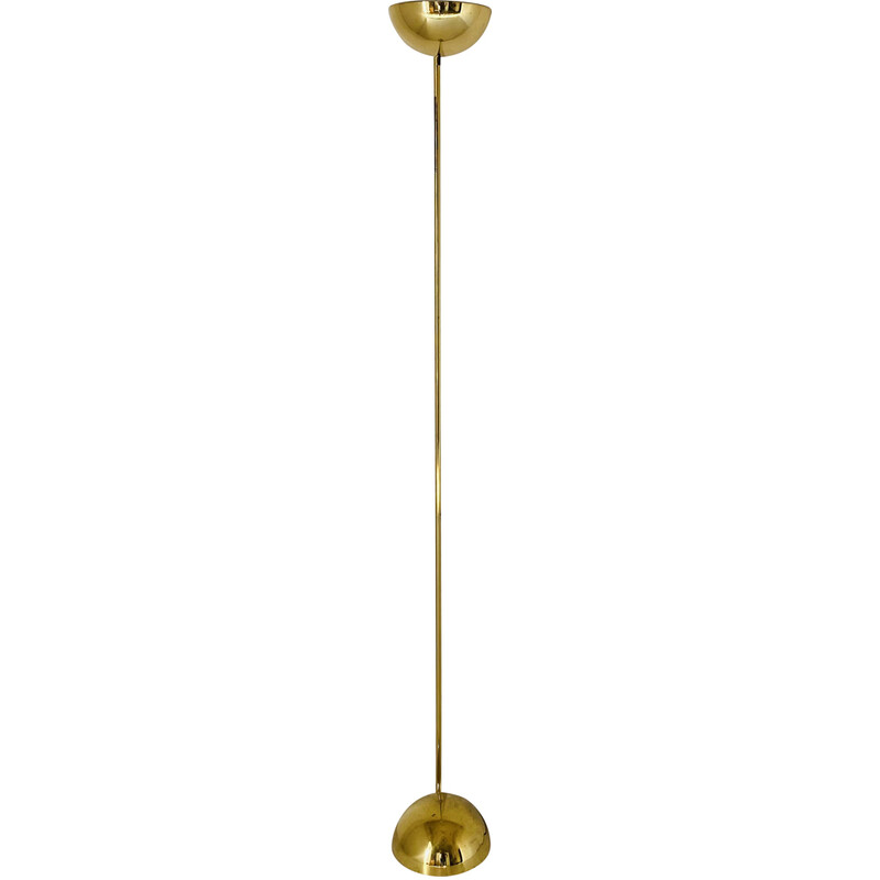 Vintage gold floor lamp by Barbieri Marianelli for Tronconi, Italy 1980s