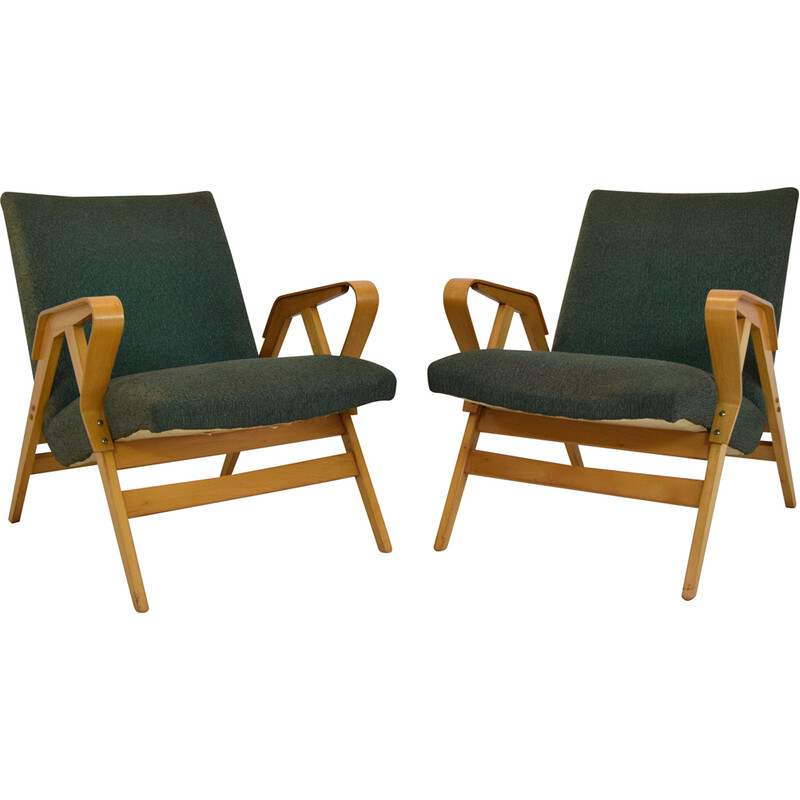 Paire de fauteuils vintage par Frantisek Jirak pour Tatra, Tchécoslovaquie 1960