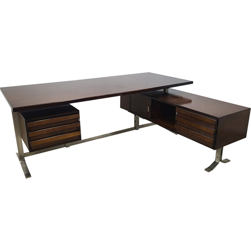 Vintage rosewood corner desk by Gianni Moscatelli, 1970