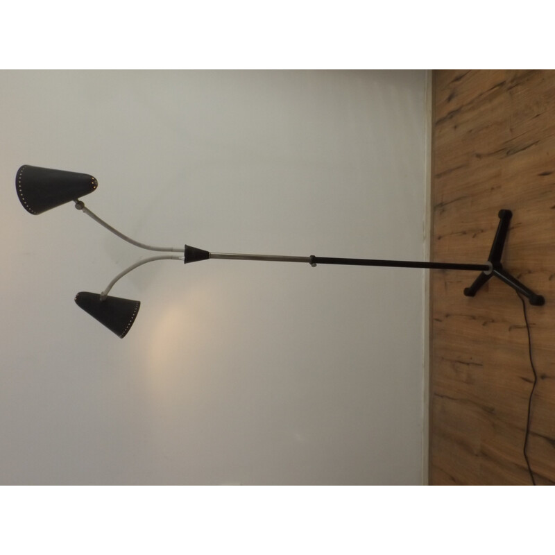 Vintage adjustable floor lamp by Busquet for Hala, Holland 1960s