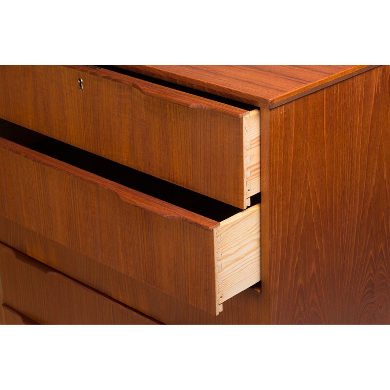 Scandinavian teak chest of drawers - 1960s