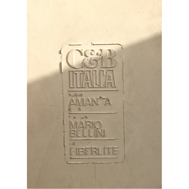 Mesa de centro vintage "Amanta" de Mario Bellini para C & B Italia, 1960