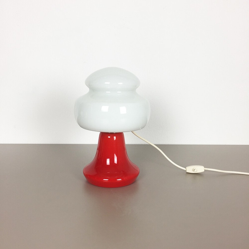 Lampe de bureau suédoise multicolore en verre - 1970