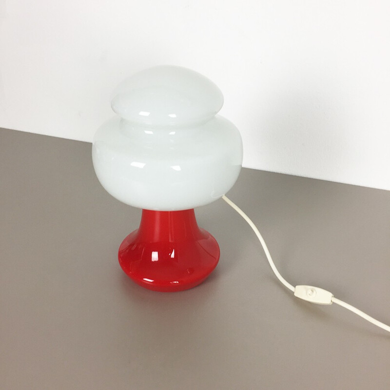 Original swedish handblown glass desk light - 1970s