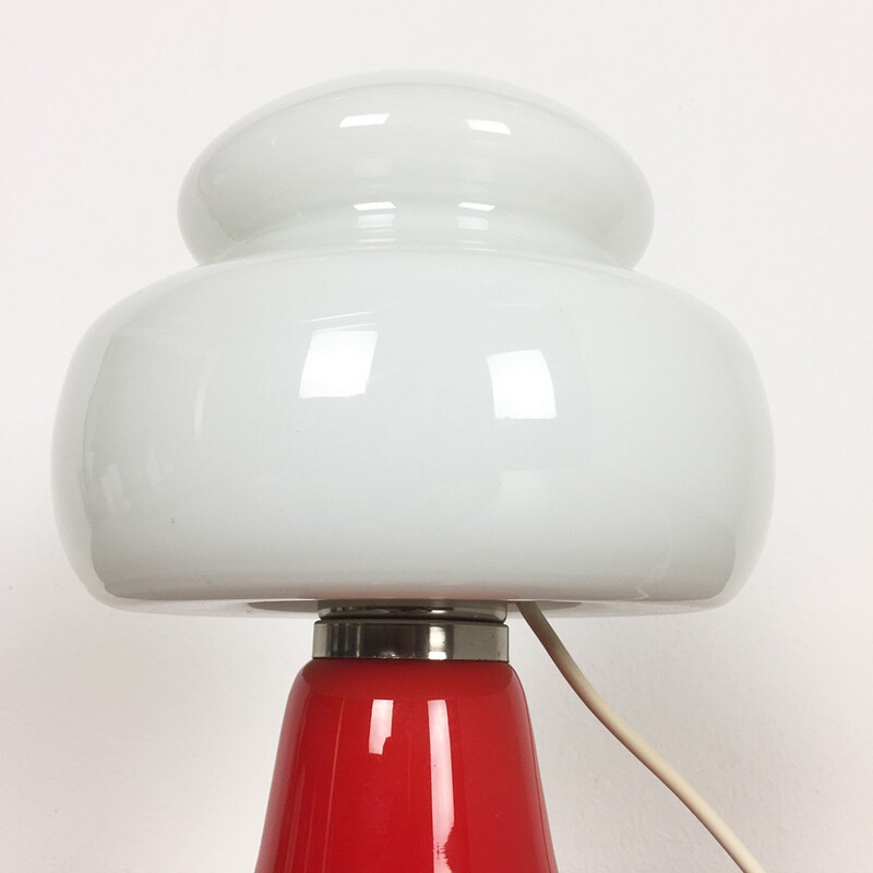 Lampe de bureau suédoise multicolore en verre - 1970