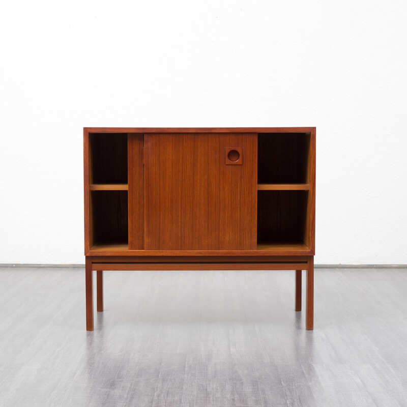 Scandinavian sideboard in teak with 2 doors - 1960s