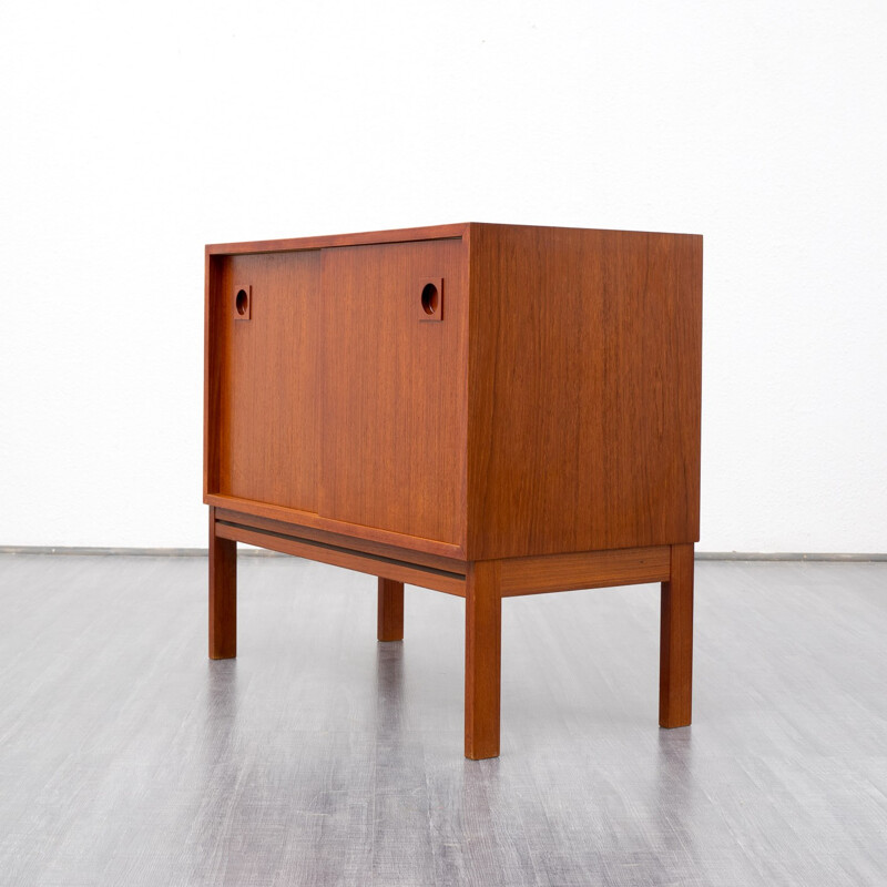 Scandinavian sideboard in teak with 2 doors - 1960s