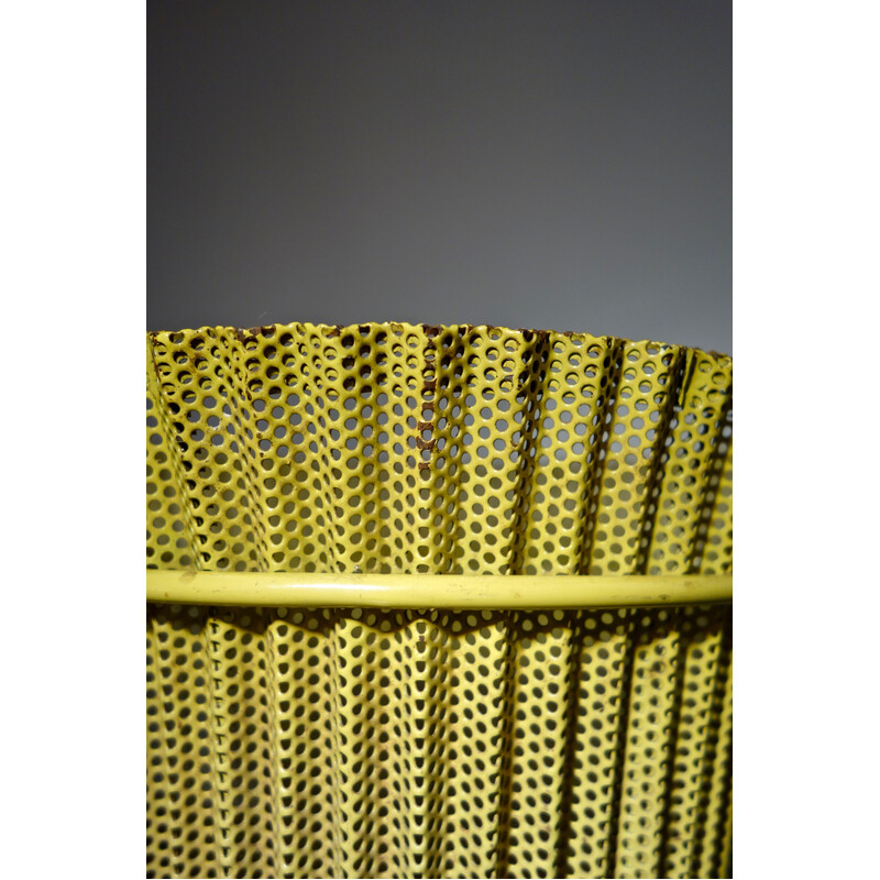 Vintage pot cover in yellow rigitulle by Mathieu Matégot, France 1953s