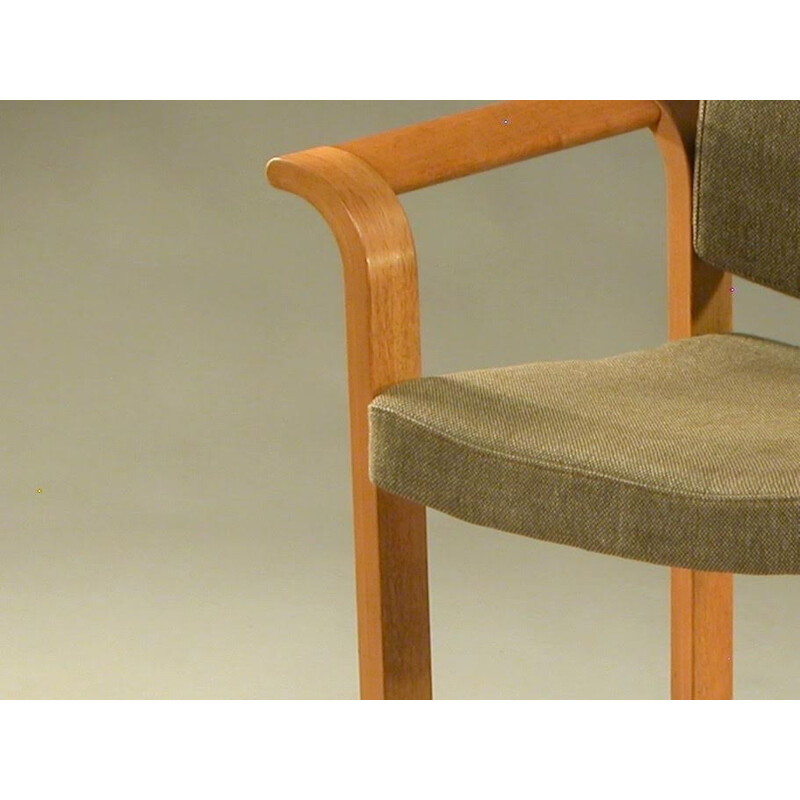 Vintage conference armchair by Rud Thygesen and Johnny Sørensen for Magnus Olesen, 1975