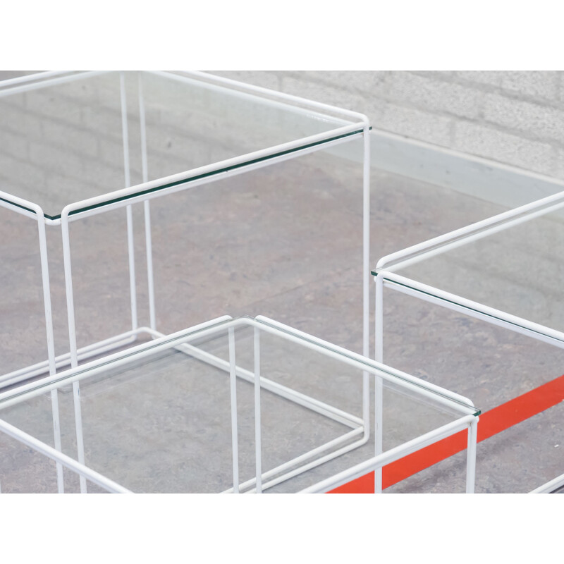 Set of 3 nesting tables "Isocele" by Max Sauze - 1970s