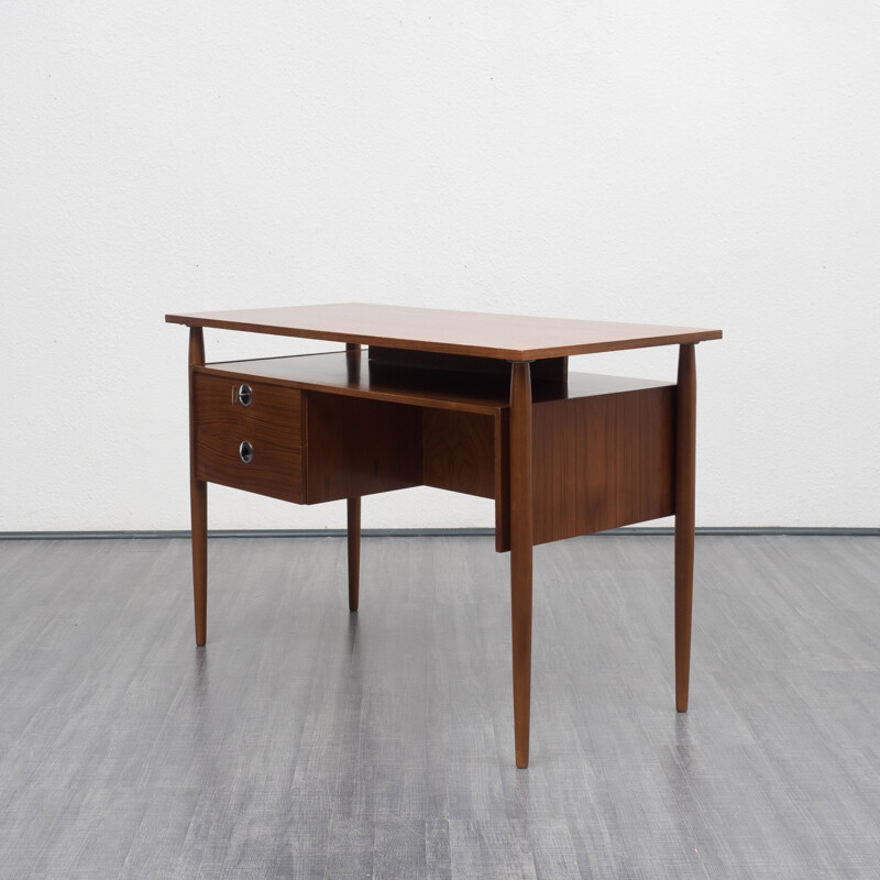 German vintage teak desk - 1950s