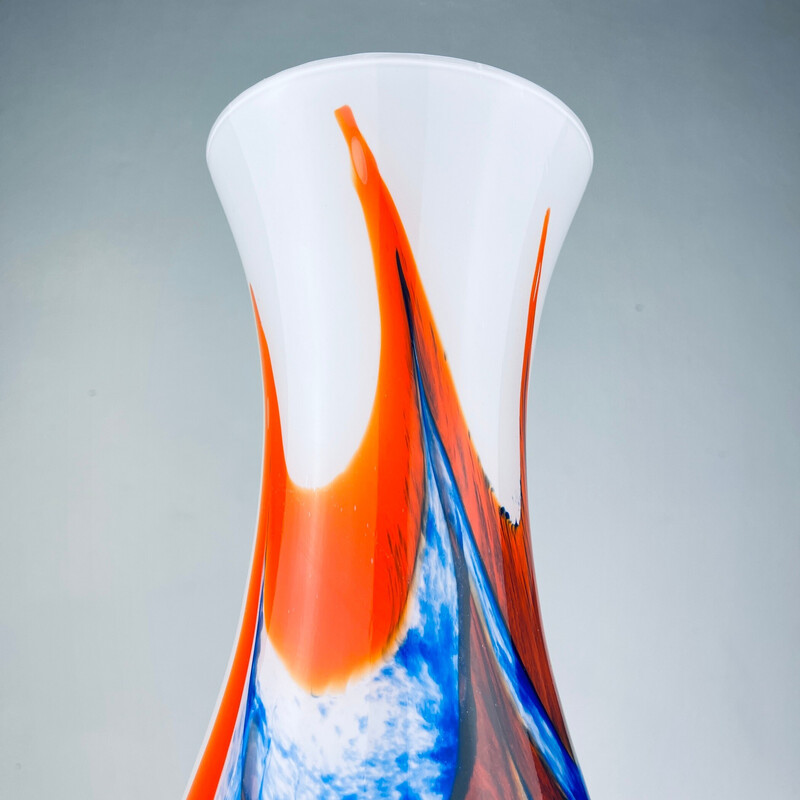 Vase aus Muranoglas von Carlo Moretti, Italien 1970er Jahre