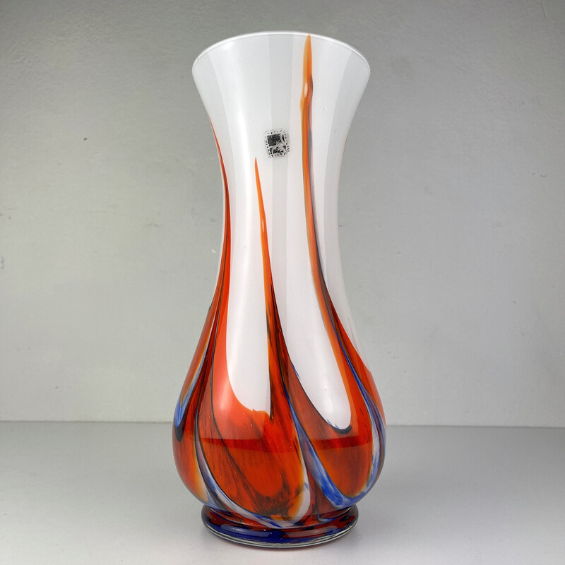 Vintage Murano glass vase by Carlo Moretti, Italy 1970s