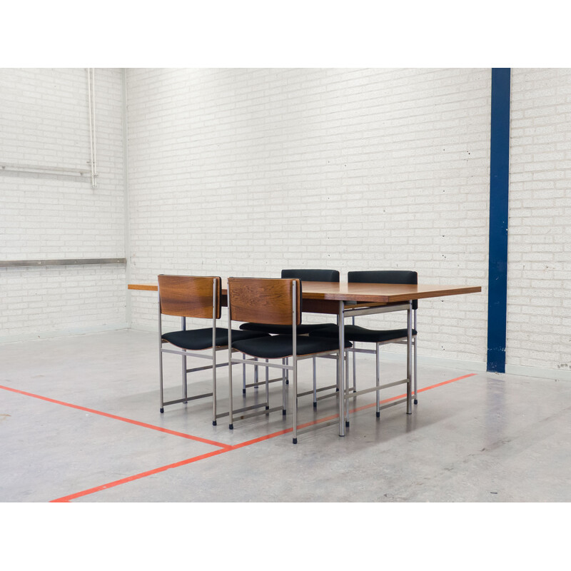 Pastoe SM08 dining set, Cees Braakman - 1960s