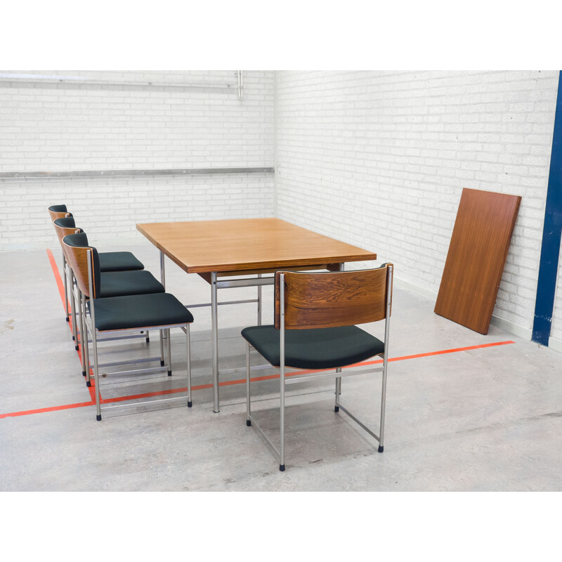 Pastoe SM08 dining set, Cees Braakman - 1960s