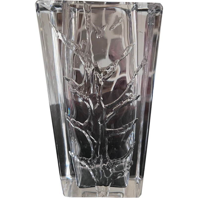 vase vintage en cristal