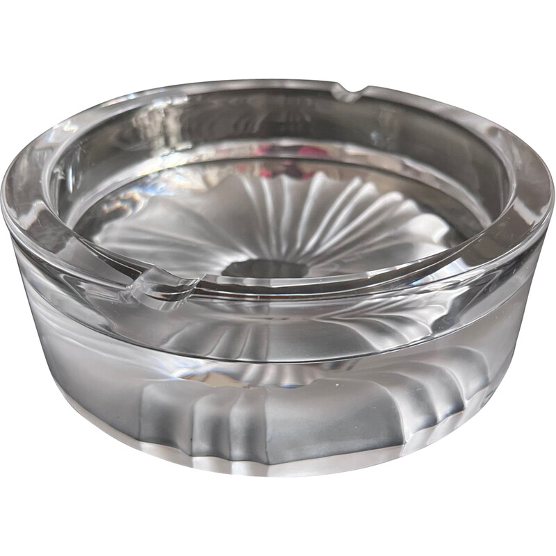 Vintage crystal ashtray by Daum, France 1970s