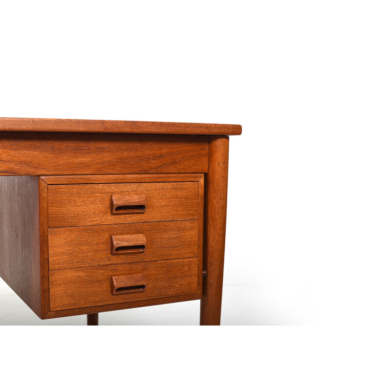 Vintage teak double-desk de Børge Mogensen, Dinamarca 1950s