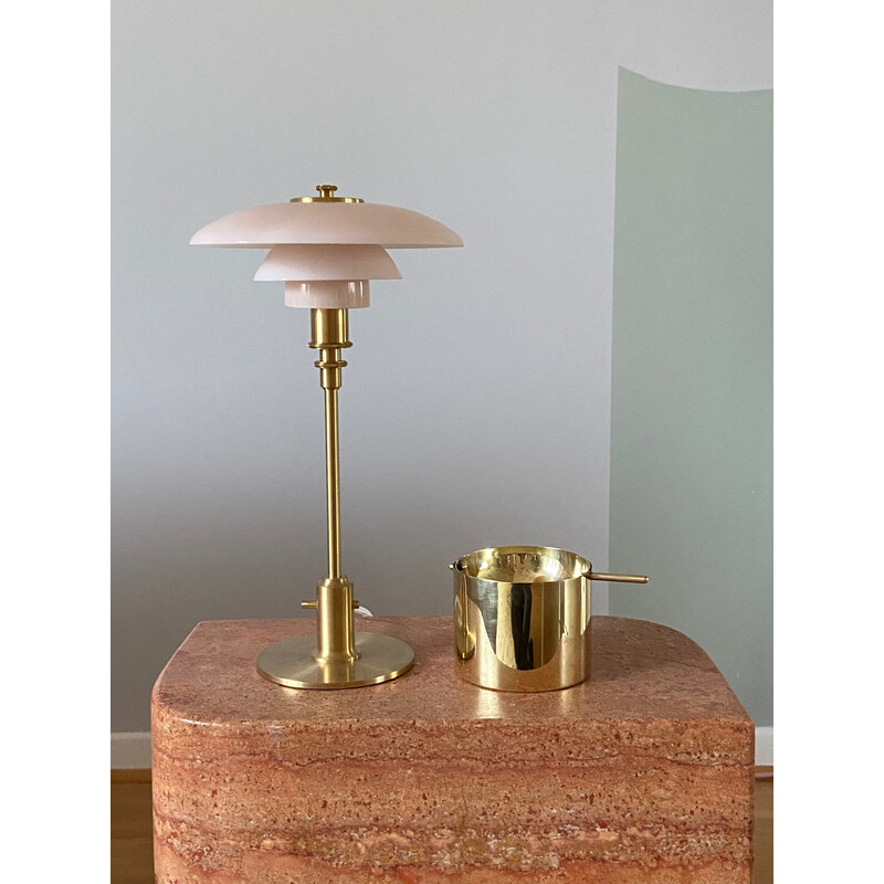 Vintage brass ashtray by Arne Jacobsen for Stelton, Denmark 1950s