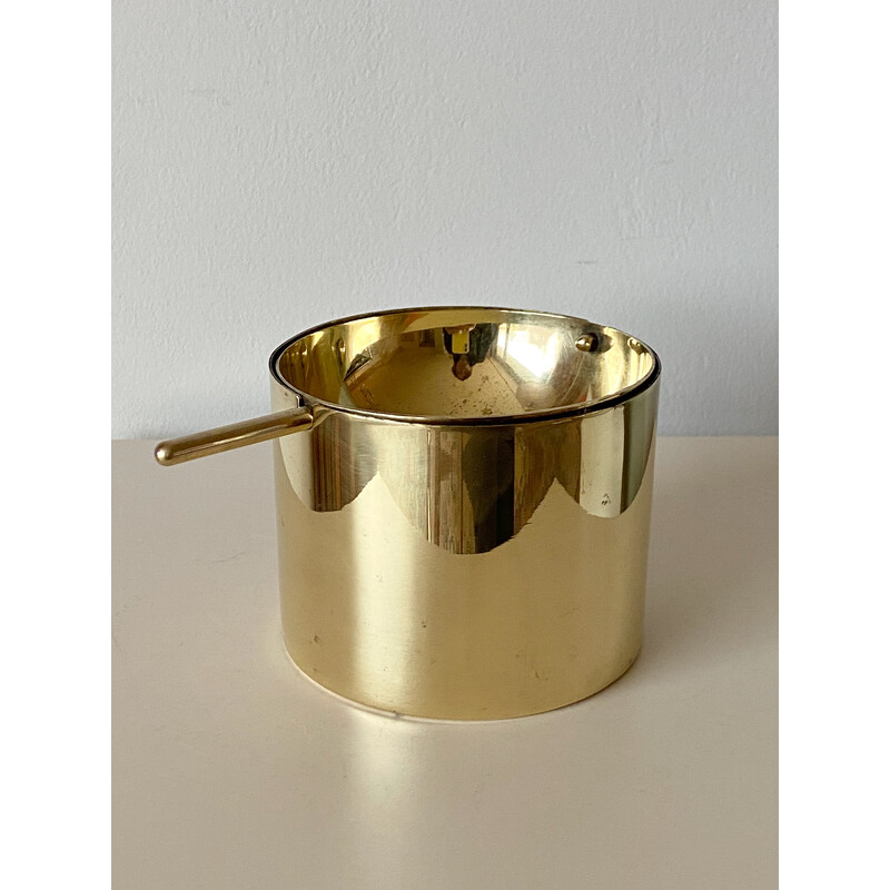 Vintage brass ashtray by Arne Jacobsen for Stelton, Denmark 1950s