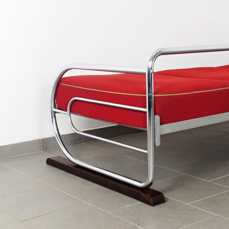 Vintage tubular sofa by Hynek Gottwald, Czechoslovakia 1930