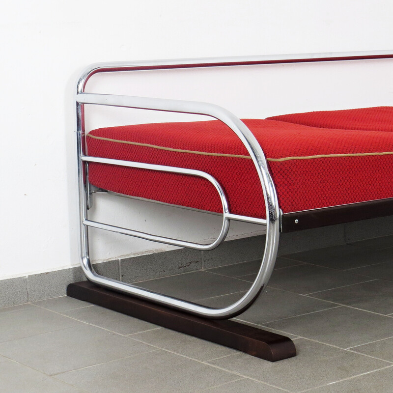 Vintage tubular sofa by Hynek Gottwald, Czechoslovakia 1930