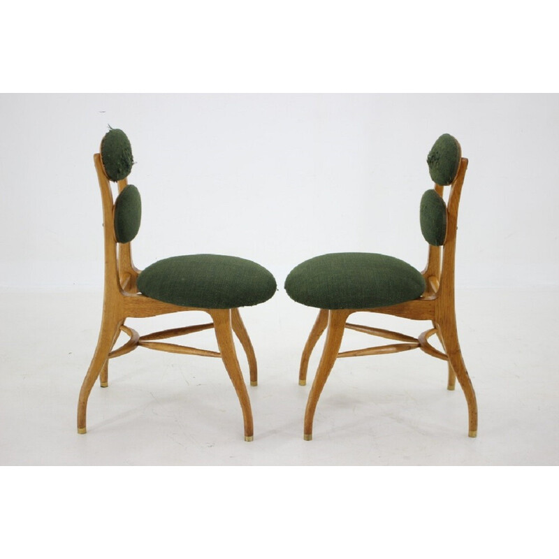 Pair of vintage Music chairs by Vilhelm Lauritzen, Denmark