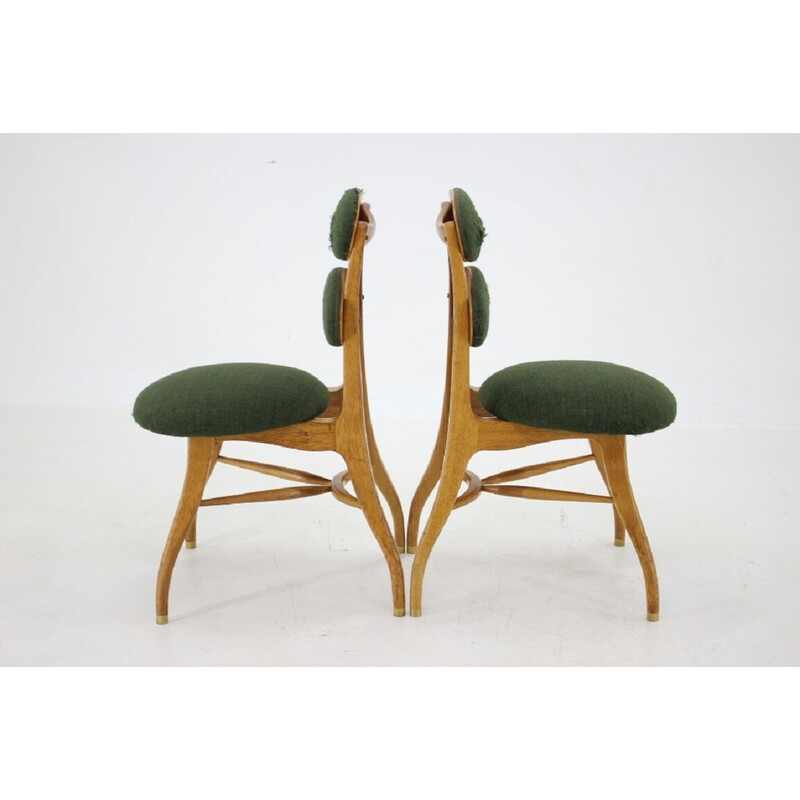 Pair of vintage Music chairs by Vilhelm Lauritzen, Denmark