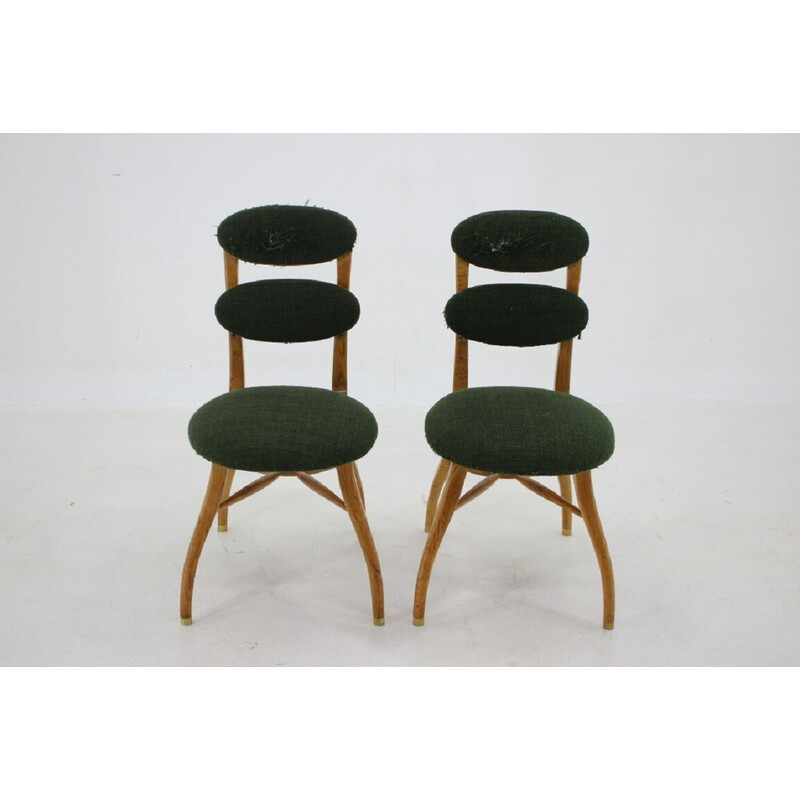 Pair of vintage Music chairs by Vilhelm Lauritzen, Denmark