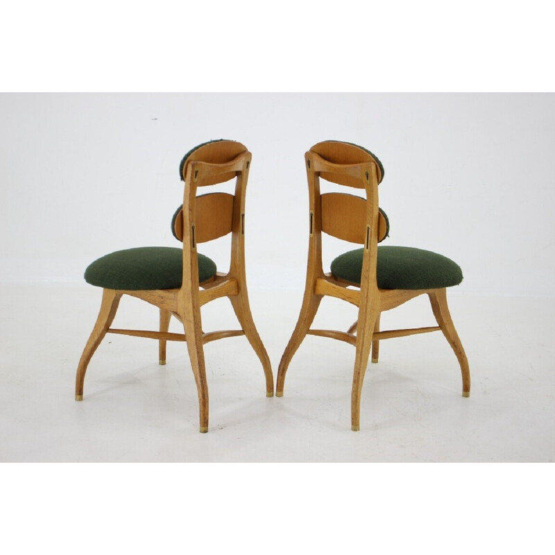 Paire de chaises musicales vintage par Vilhelm Lauritzen, Danemark